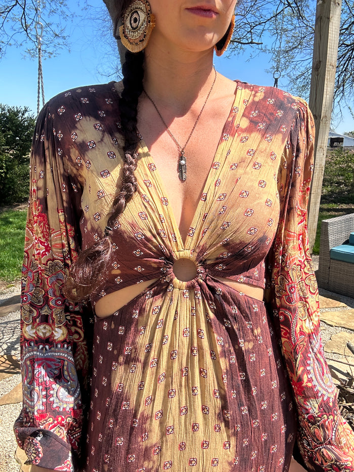Bohemian Open Cutout Dress