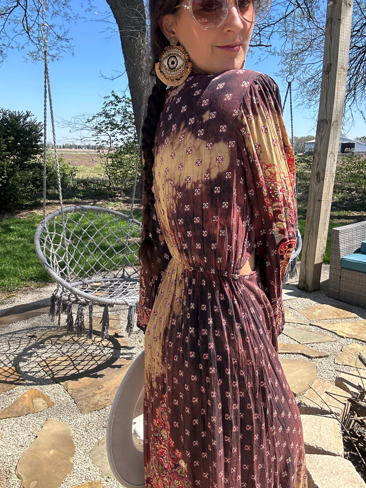 Bohemian Open Cutout Dress