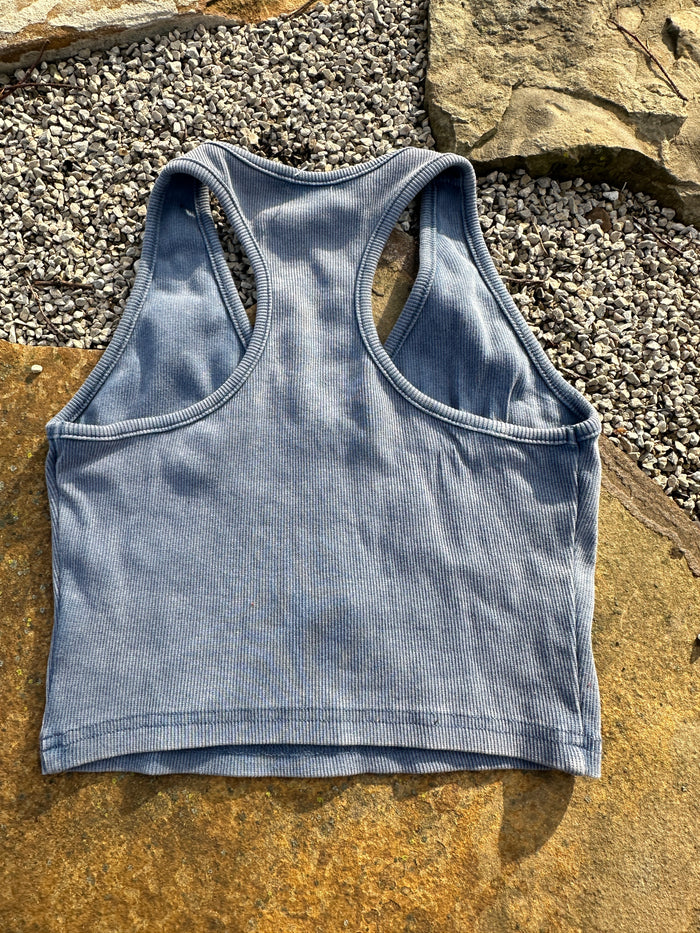 Racerback Washed Dusty Blue Cami