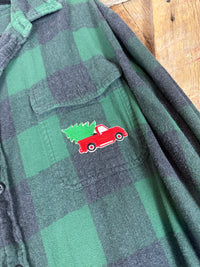 Jingle All the Way Fringed Holiday Flannel
