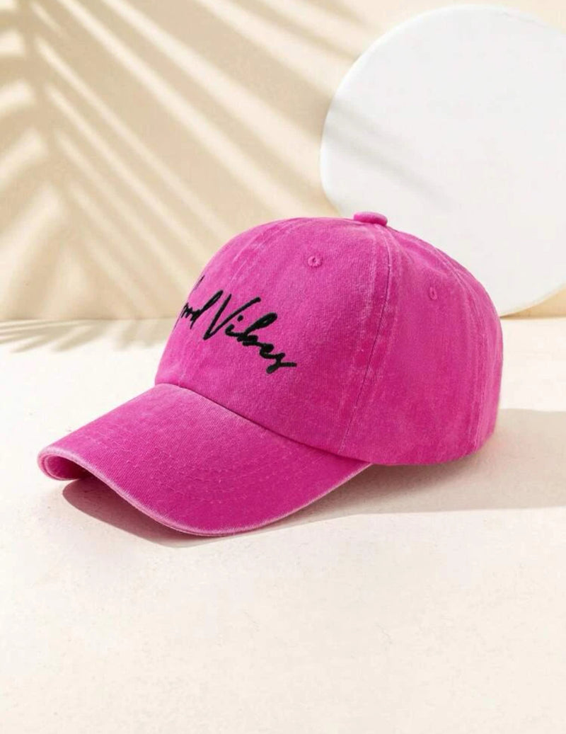 Good Vibes Cap - Pink