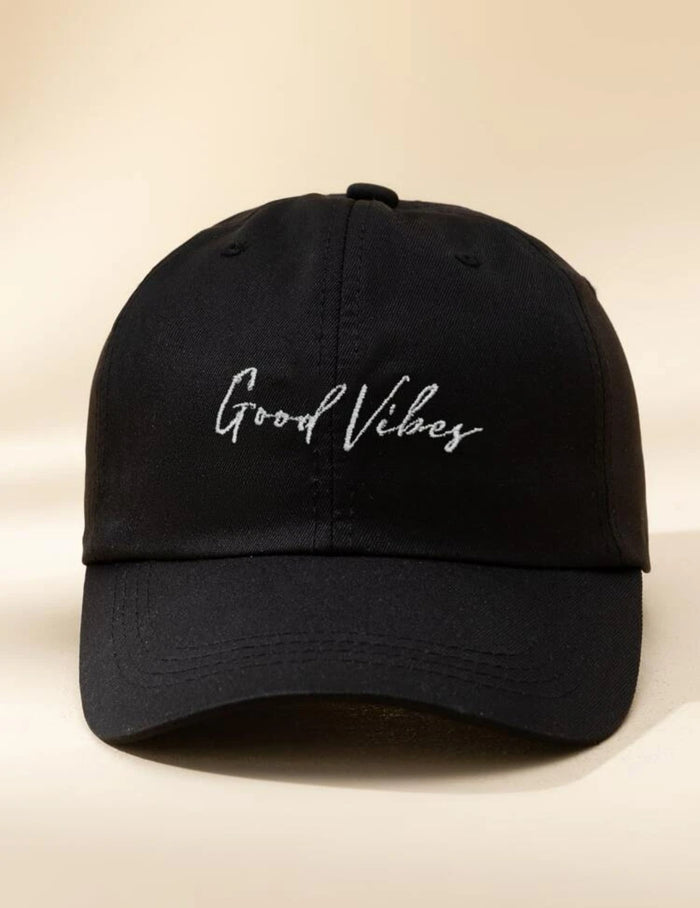 Good Vibes Cap - Black
