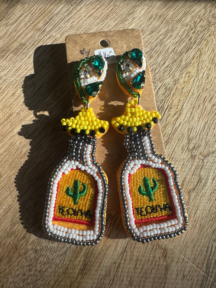 Tequila Beaded Fiesta Earrings