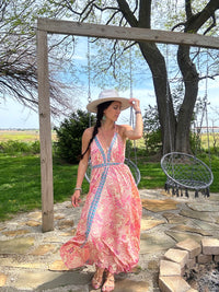 Island Getaway Racerback Bohemian Dress