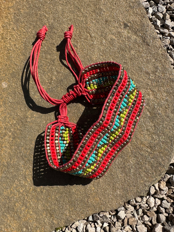 Summer Dreamer Adjustable Cinch Beaded Bracelet