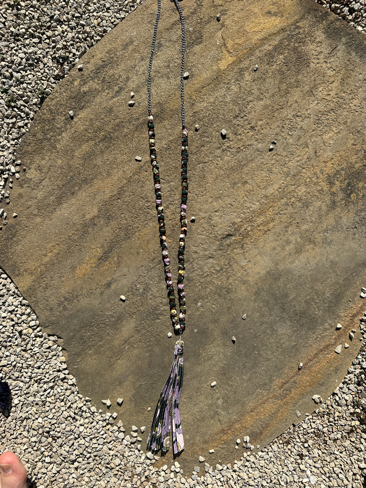 Festival Lavender Floral Necklace