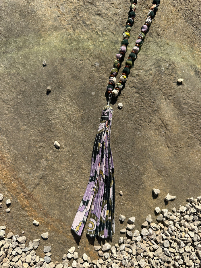 Festival Lavender Floral Necklace