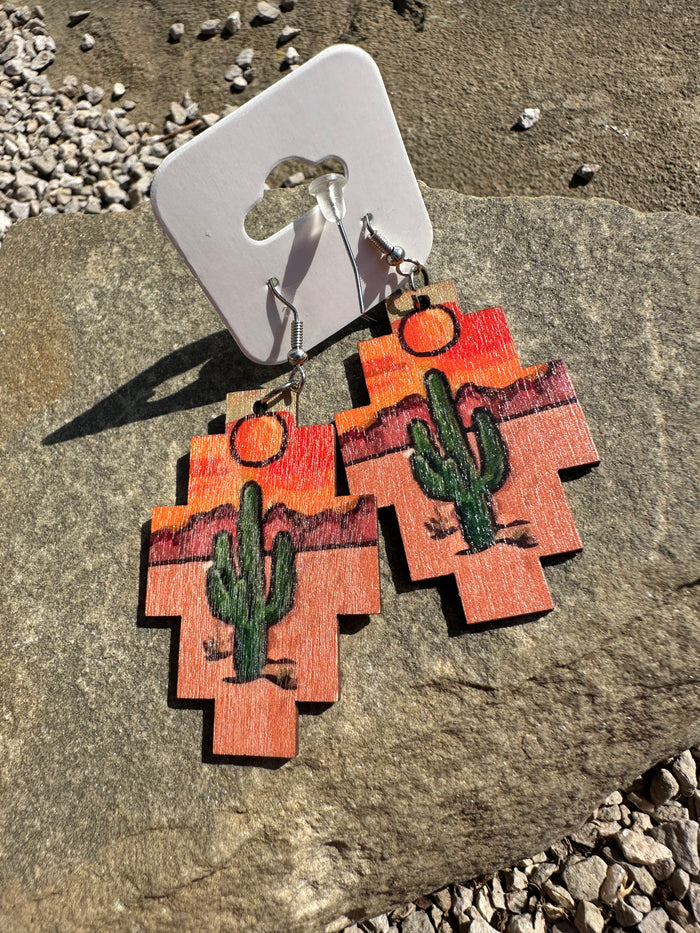 Western Navajo Desert Earrings