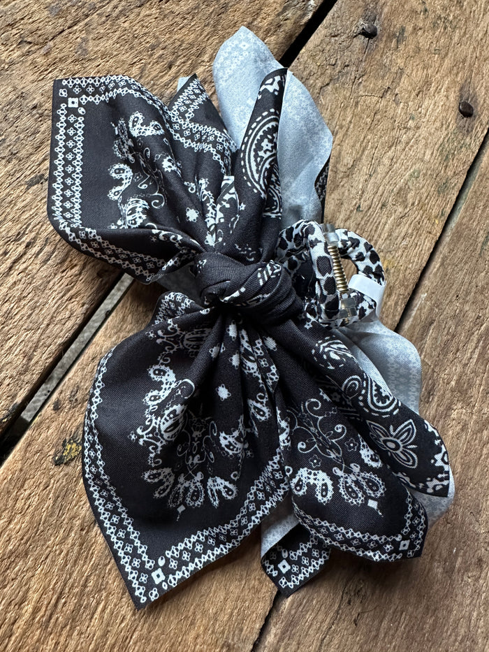 Bandana Hair Claw - Black