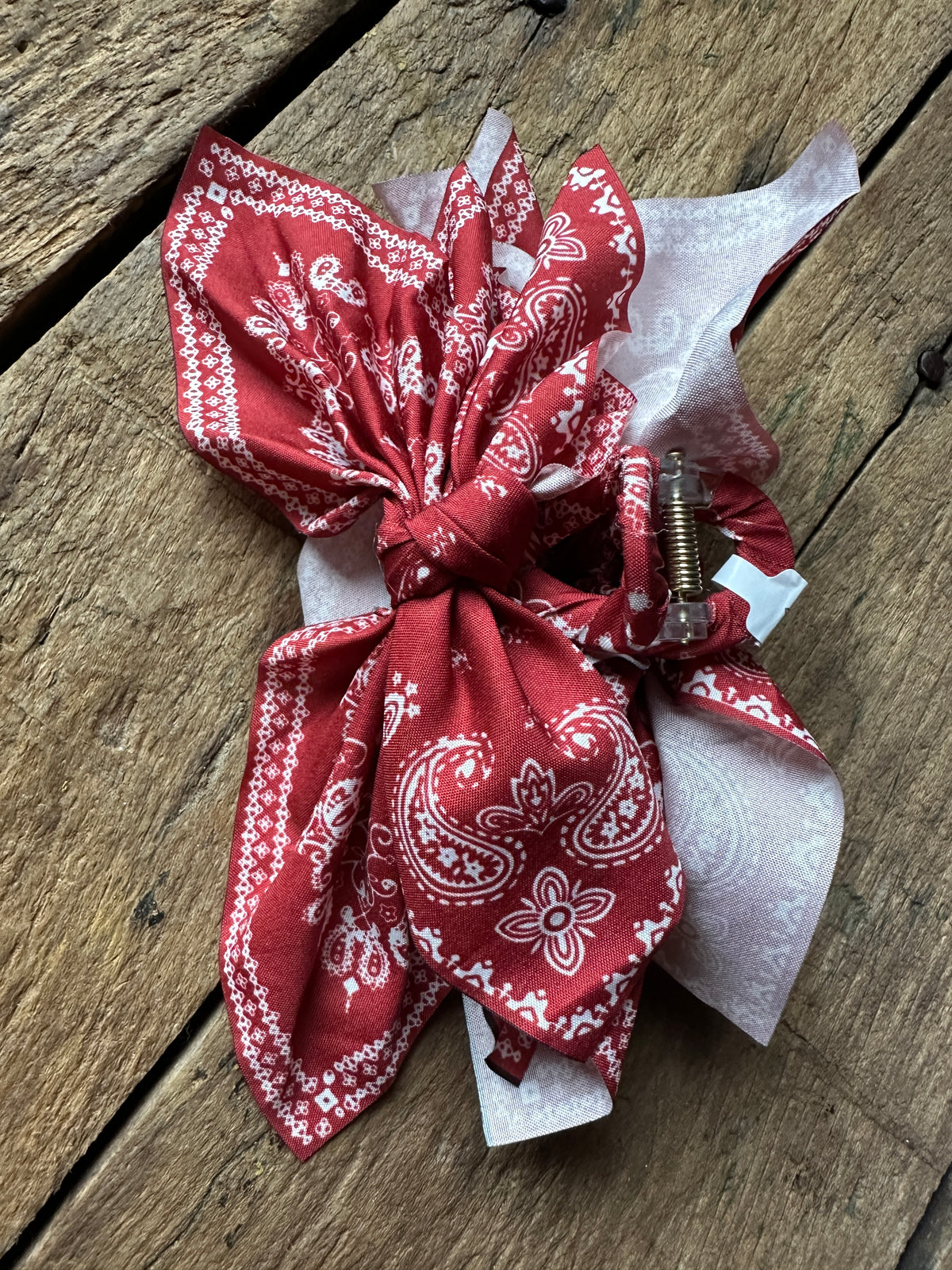 Bandana Hair Claw - Rust