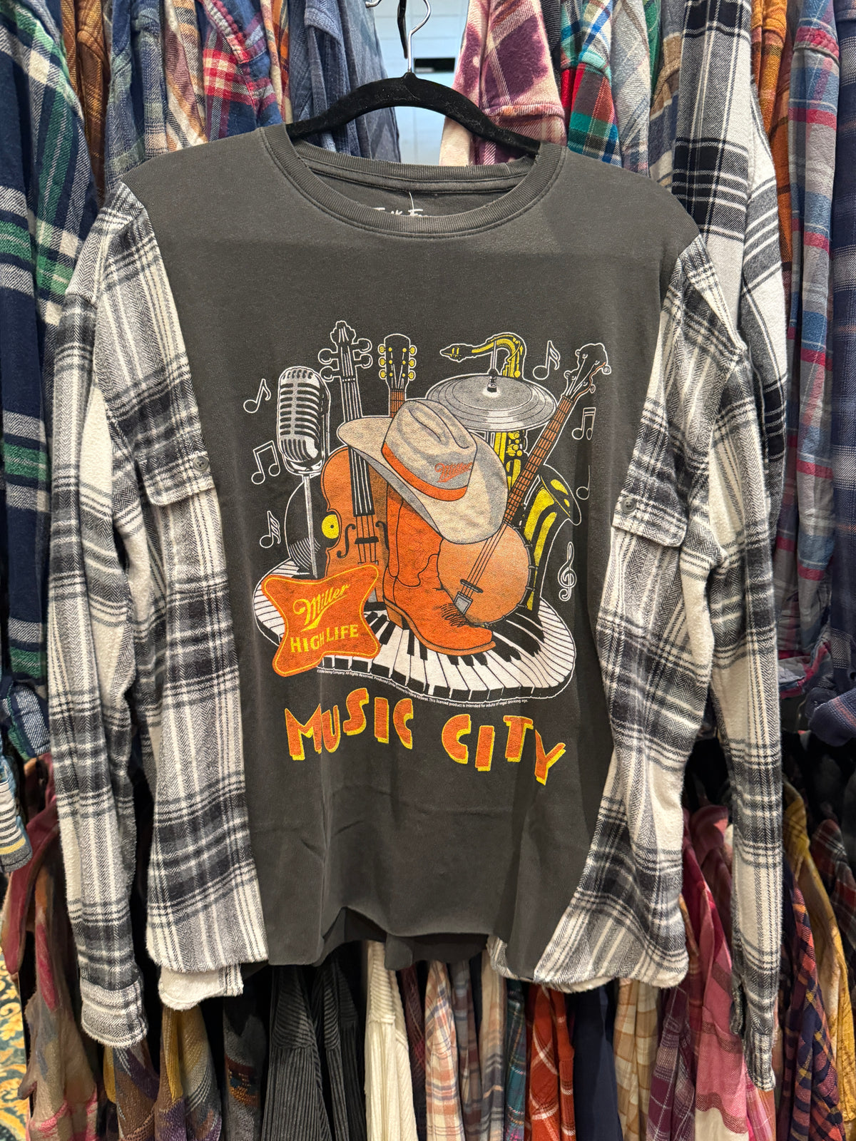 Music City T-Shirt Flannel
