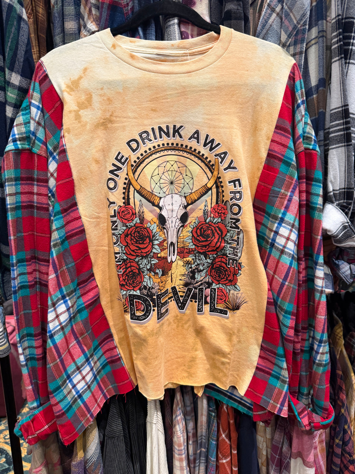 Devil Rose T-Shirt Flannel