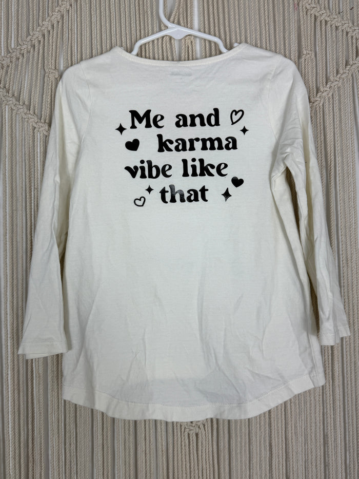 After Dark Karma Cat Top - kids 4T