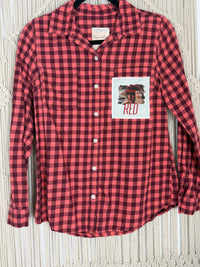 Scarlet Coral Flannel - Small