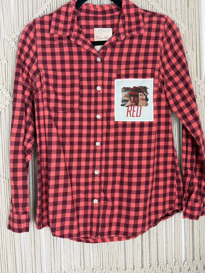 Scarlet Coral Flannel - Small