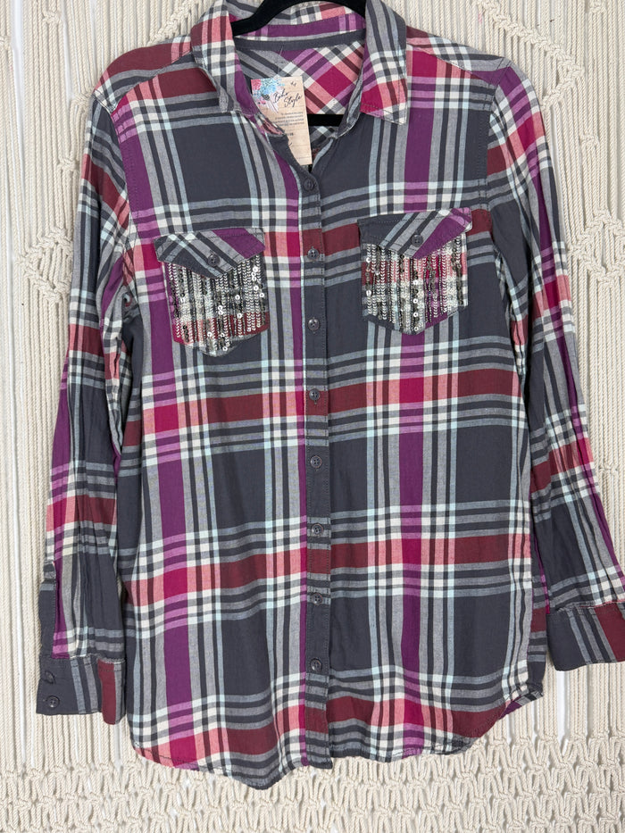 Scarlet Shine Flannel - Large