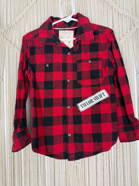 Scarlet Buff Check Flannel - kids 5T