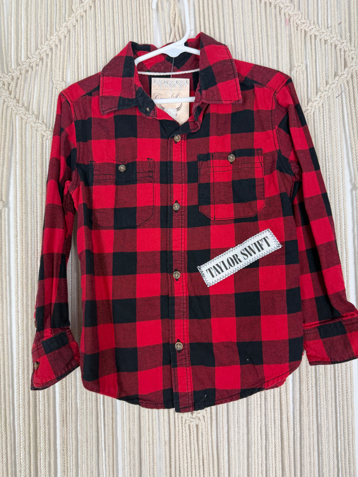 Scarlet Buff Check Flannel - kids 5T