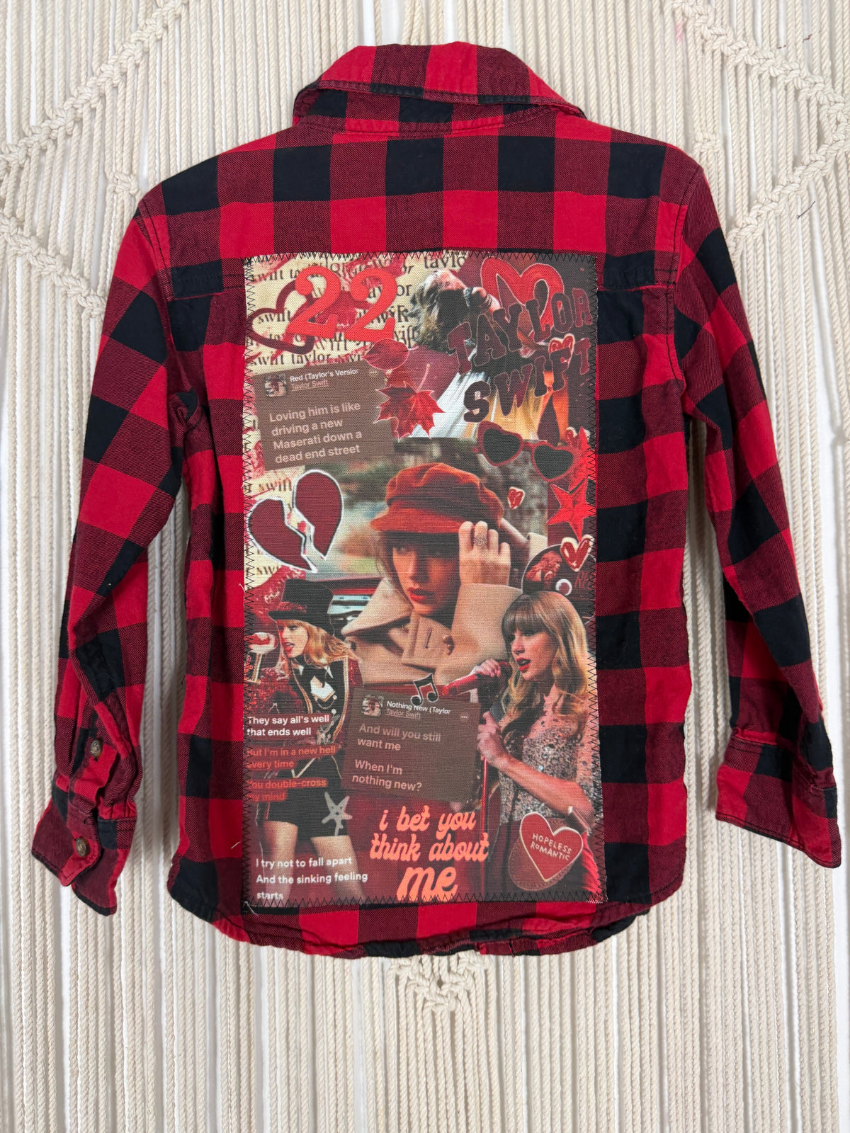 Scarlet Buff Check Flannel - kids 5T