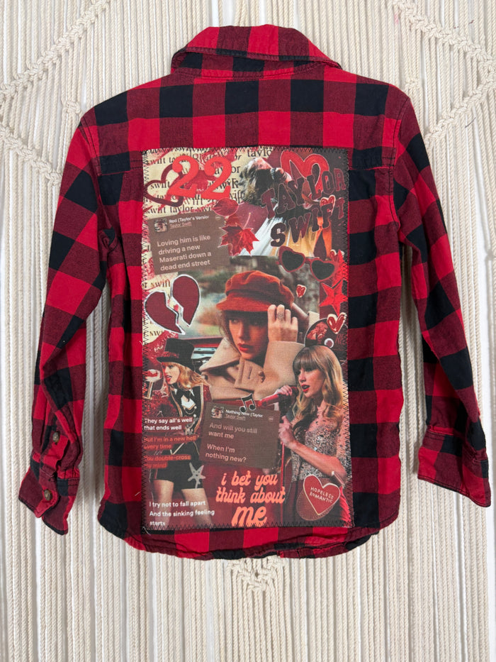 Scarlet Buff Check Flannel - kids 5T