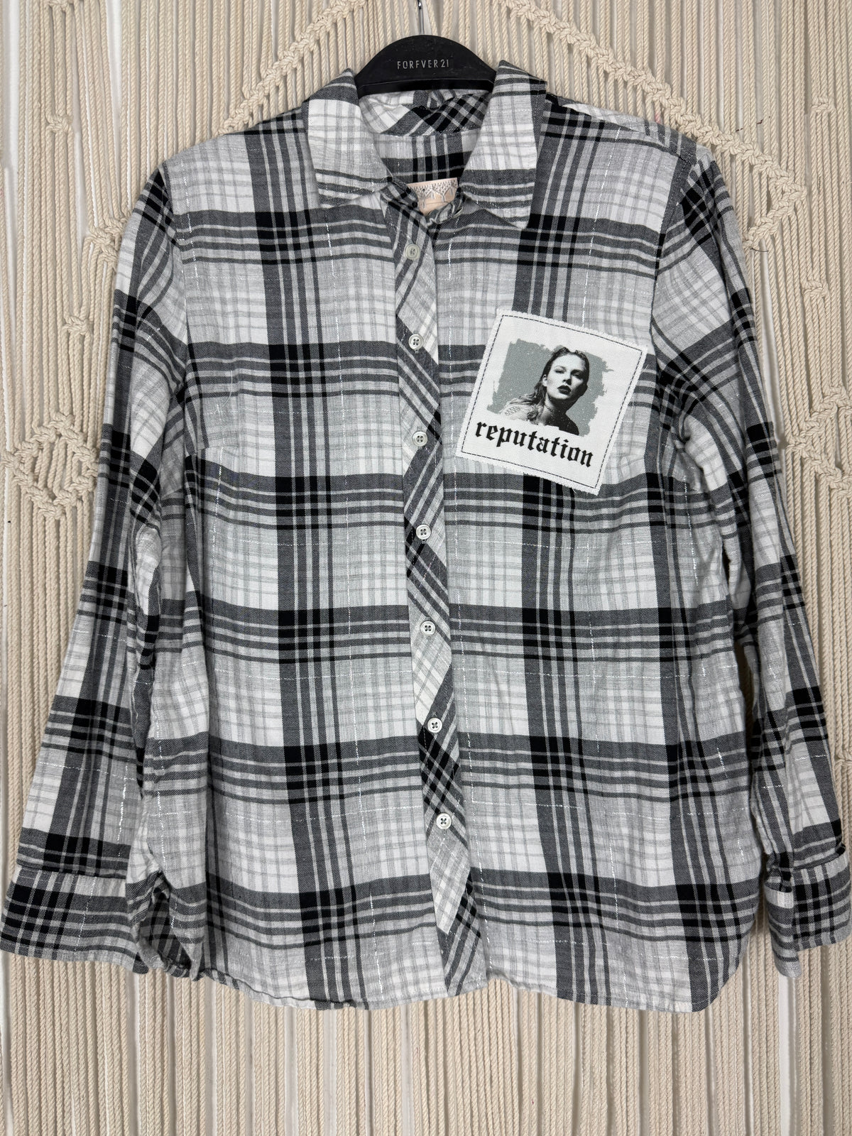 Edgy Classic Sparkle Plaid Flannel - Med