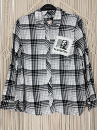 Edgy Classic Sparkle Plaid Flannel - Med