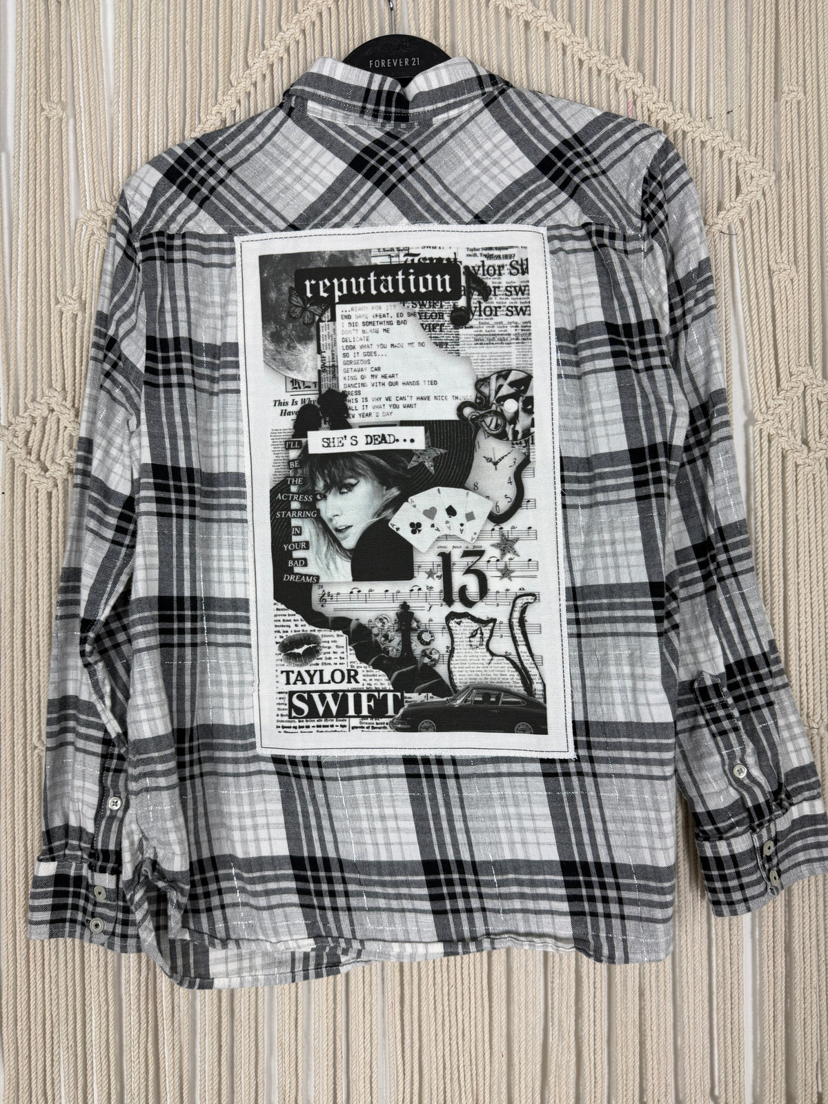 Edgy Classic Sparkle Plaid Flannel - Med