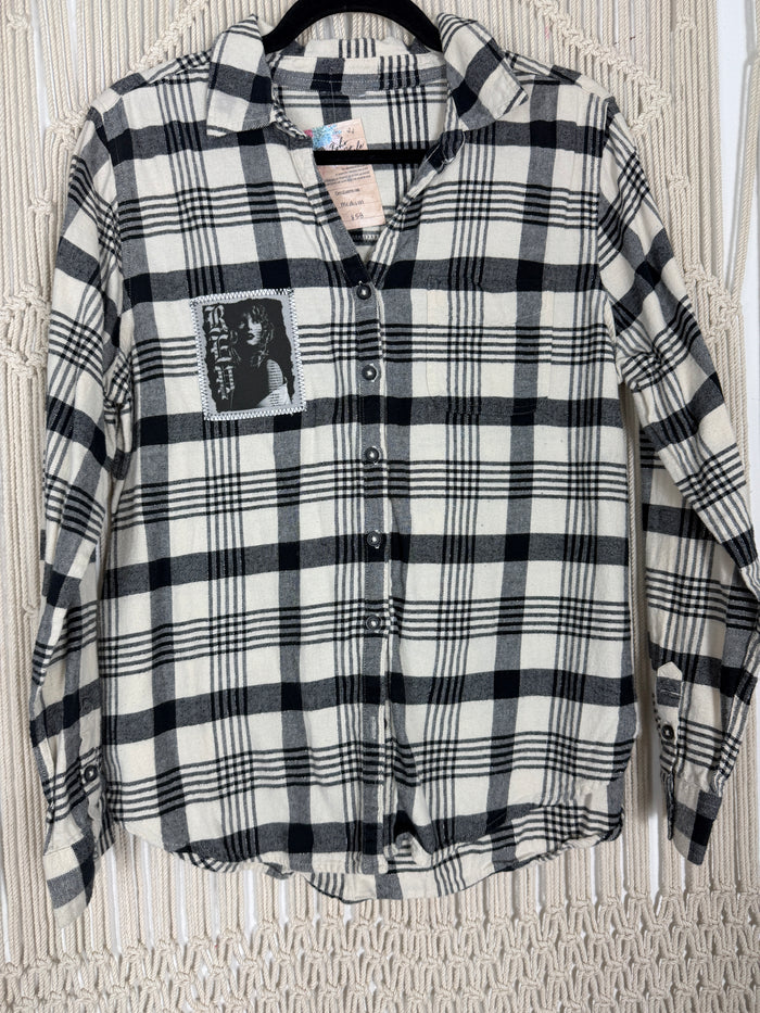 Edgy Classic Shine Plaid Flannel - Med