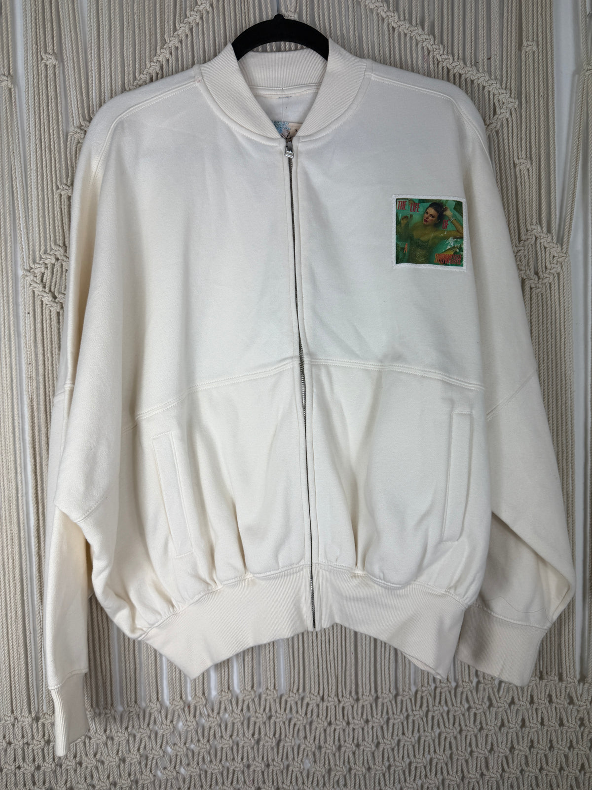 Showgirl Ivory Zip Sweatshirt