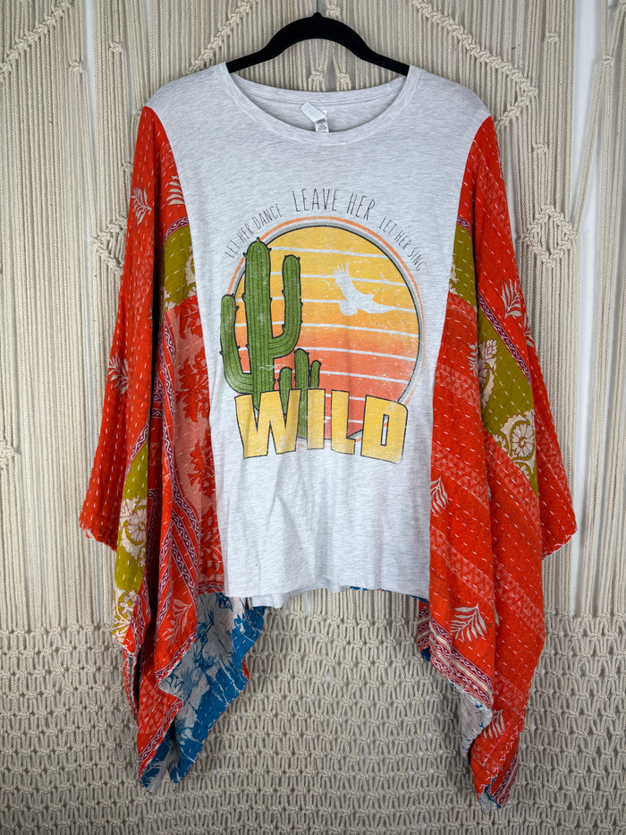 Wild Cactus Kantha Tee