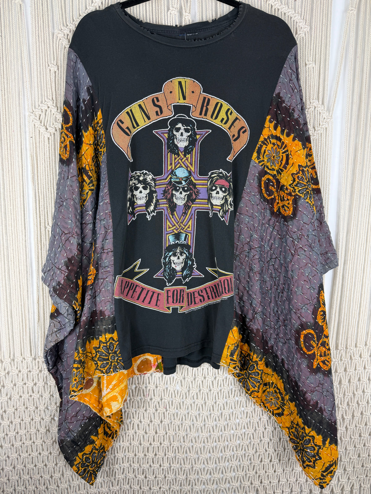 Guns and Roses Kantha Tee