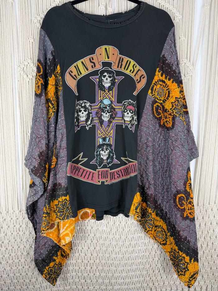 Guns and Roses Kantha Tee