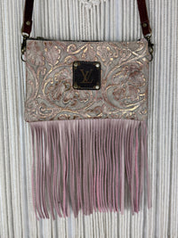 LV Lux Rodeo Fringed Crossbody - Blush Metallic
