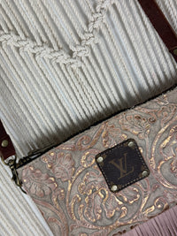 LV Lux Rodeo Fringed Crossbody - Blush Metallic