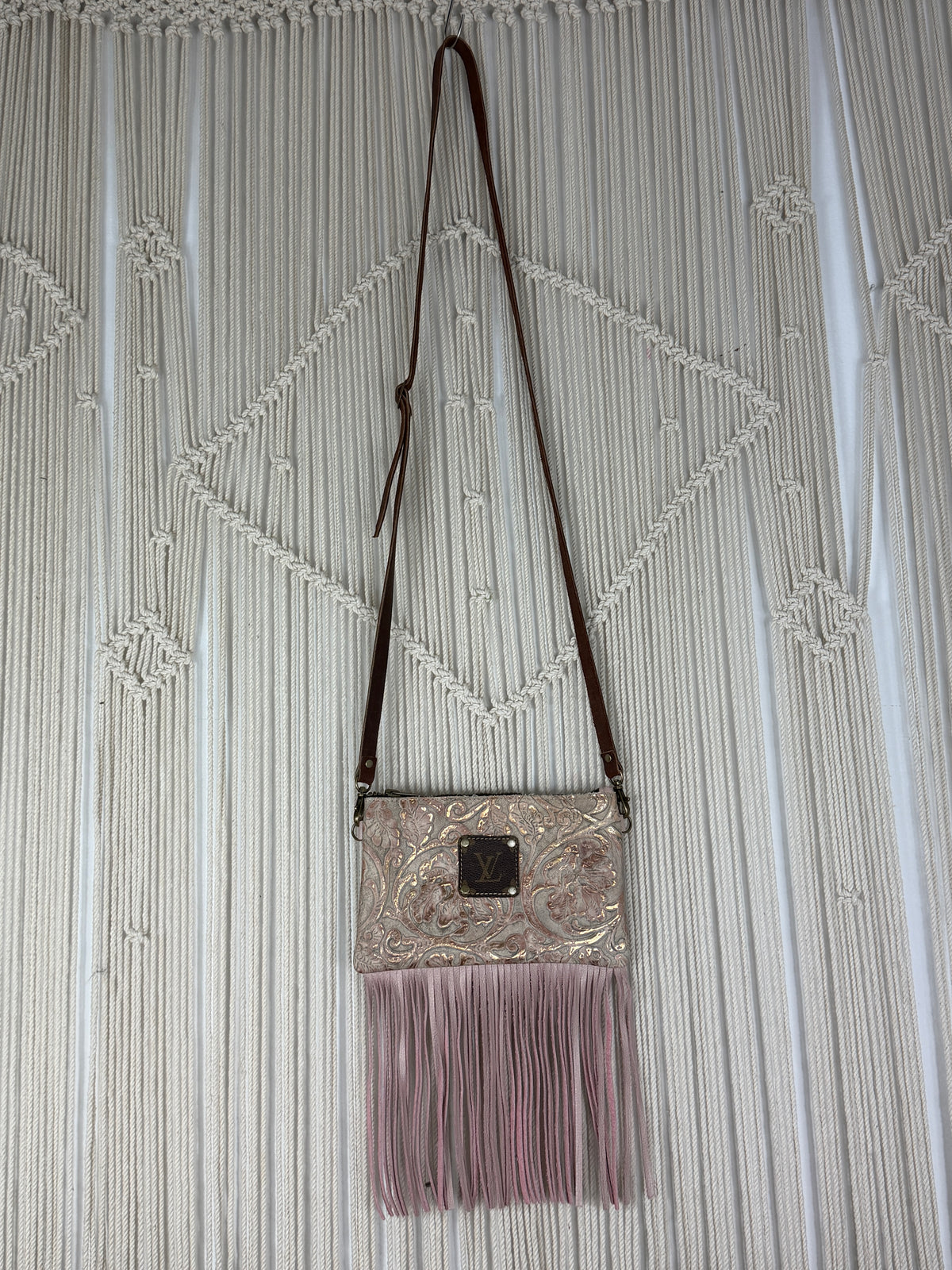 LV Lux Rodeo Fringed Crossbody - Blush Metallic