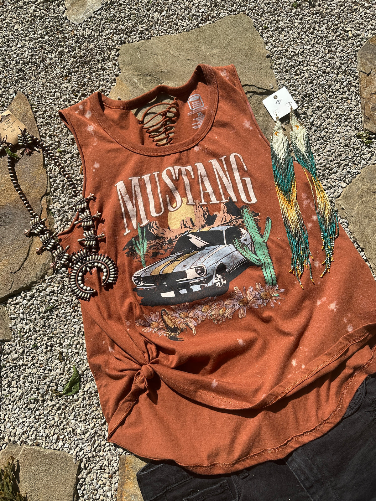 Mustang Cut Off Tee