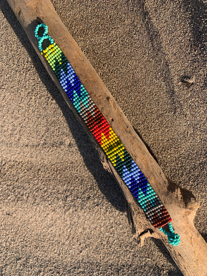 Festival Boho Beaded Bracelet - Lightening Bolt