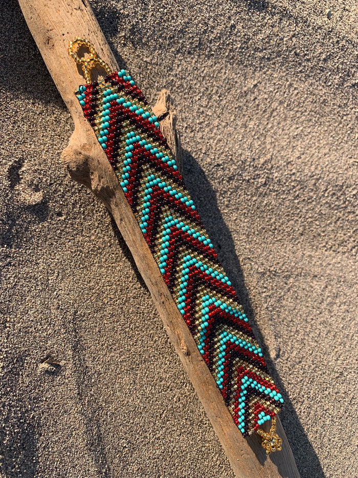 Bohemia Beaded Bracelet - Chevron