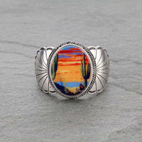 Sunset Desert Dream Stretch Cuff Bracelet