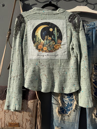 Dreamy Aratta Artisan Military Jacket - Gun Metal
