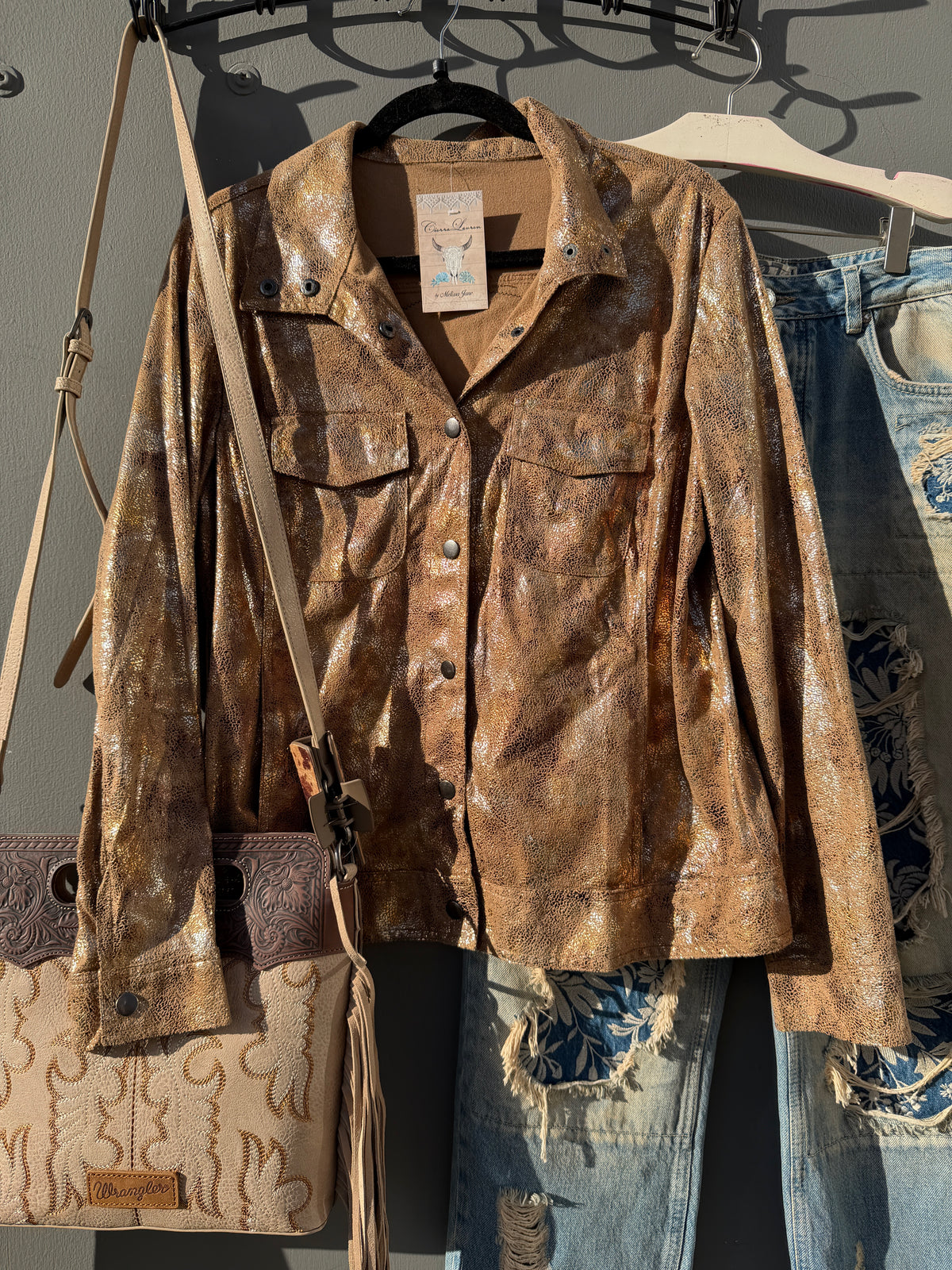 Golden Metallic Tiger Jacket