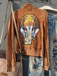 Golden Tranquility Zip Sweatshirt