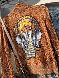 Golden Tranquility Zip Sweatshirt