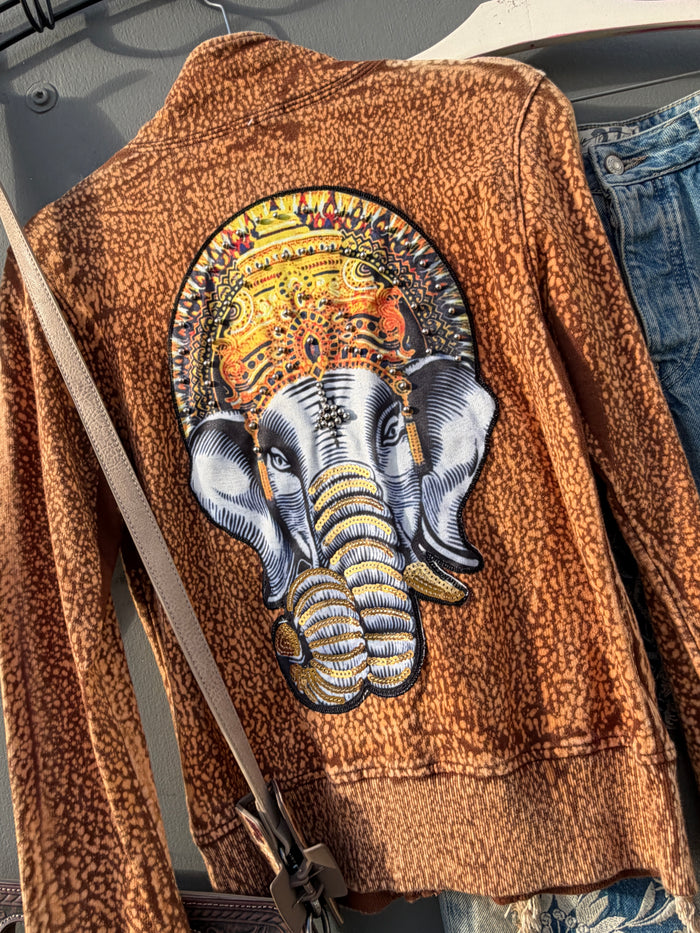 Golden Tranquility Zip Sweatshirt