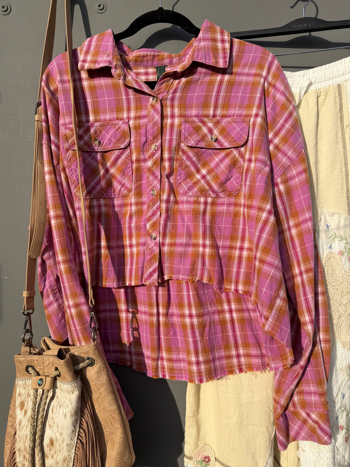 Harley Fringed Lightweight Plaid