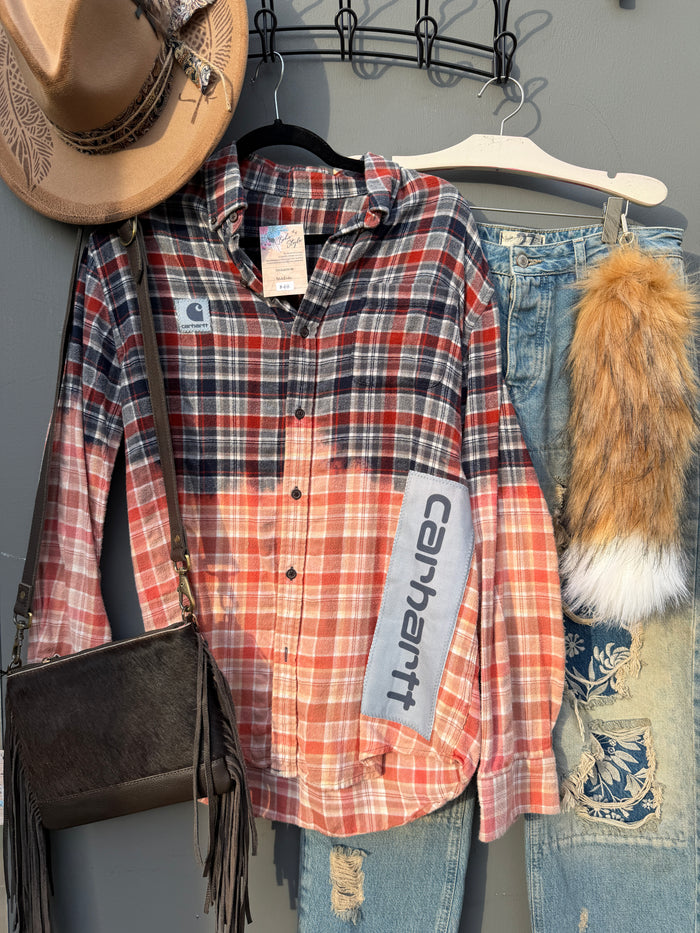 Carhart Rust + Blue Flannel