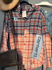 Carhart Rust + Blue Flannel