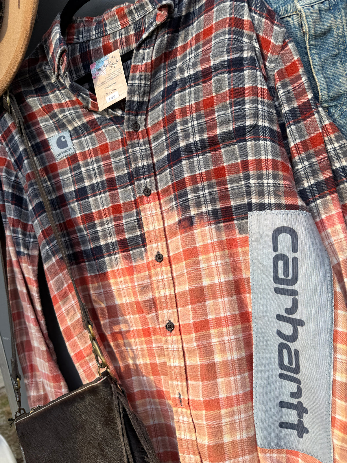 Carhart Rust + Blue Flannel
