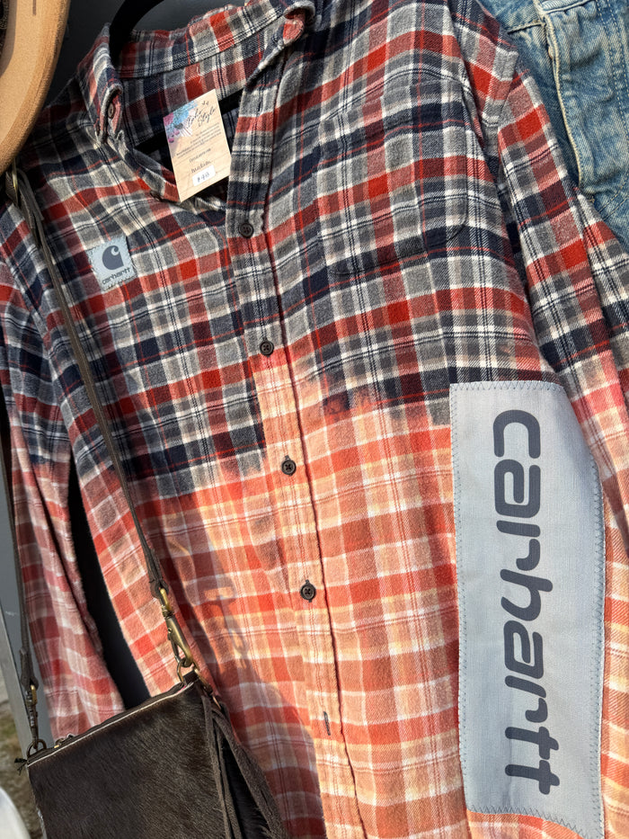 Carhart Rust + Blue Flannel