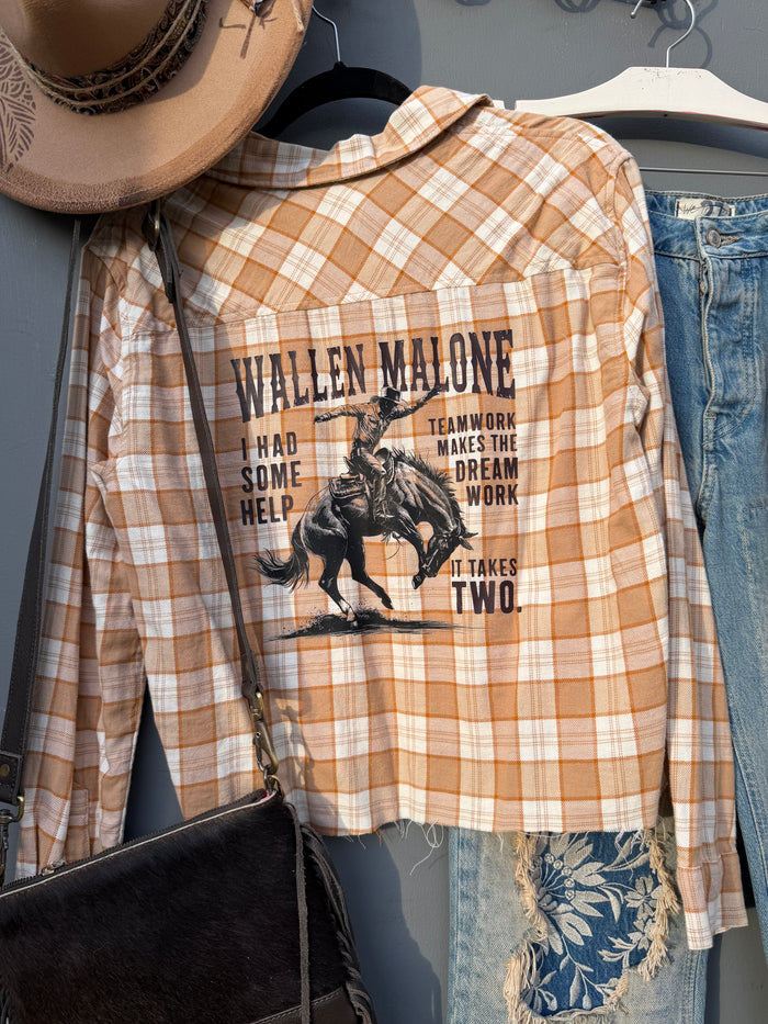 Country Concert Western Crop Flannel